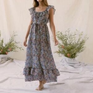 Christy Dawn Colette Dress in Mulberry Wildflower, Size Small